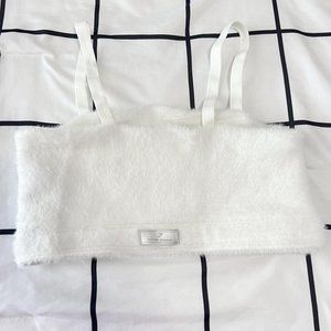 NWT Gymshark Skylight White Whitney Eyelash Knit Bandeau Size S